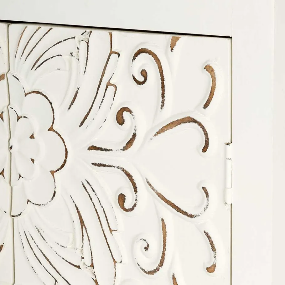 Sale Wohnen 50x121x36 Shabby Chic Schrank mit Ornament Muster - Acacio