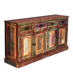 Online Wohnen 160x80x40 Shabby Chic Sideboard auf Sockel - Jamaica
