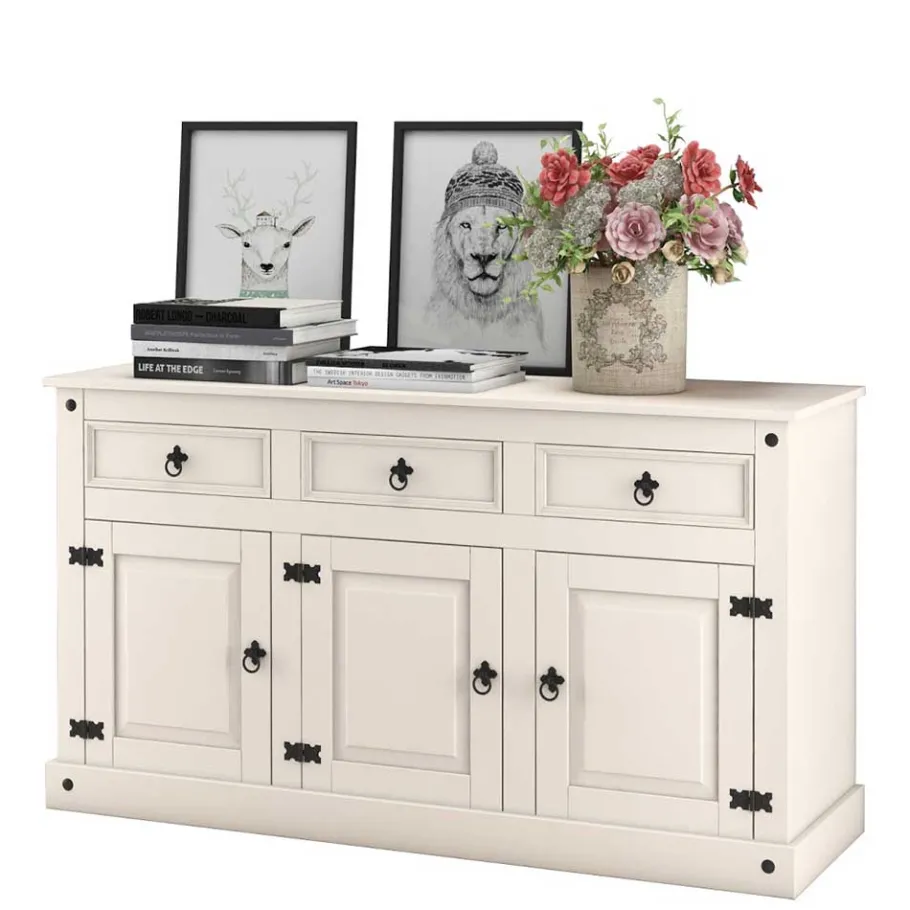 Clearance Wohnen 151x84x47 Sideboard im Landhaus Mexiko Stil - Iasella