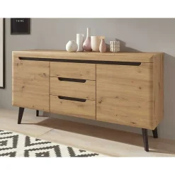 New Wohnen 160x83x40 Sideboard im Skandi Chic modern - Olcian
