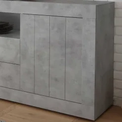 Discount Wohnen 184x86x43 Sideboard in Beton Nachbildung - Lary