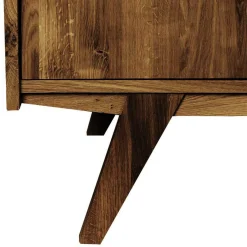 Online Wohnen 160x90x50 Sideboard in Nussbaumfarben lackiert - Nadelle