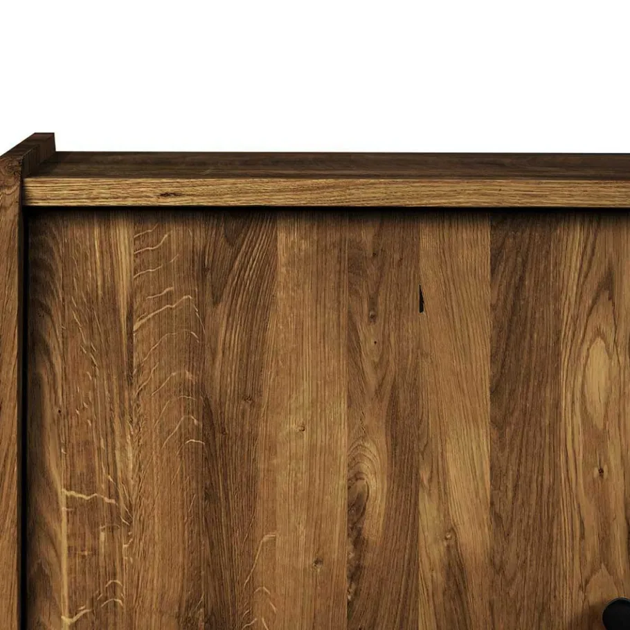 Online Wohnen 160x90x50 Sideboard in Nussbaumfarben lackiert - Nadelle
