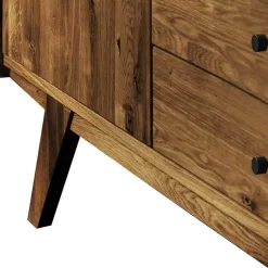 Online Wohnen 160x90x50 Sideboard in Nussbaumfarben lackiert - Nadelle