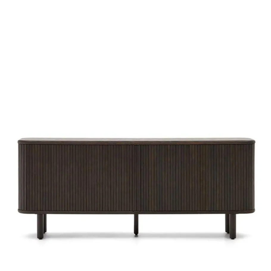 Wohnen 180x75x40 Sideboard in Schwarzbraun Esche - Tadaco