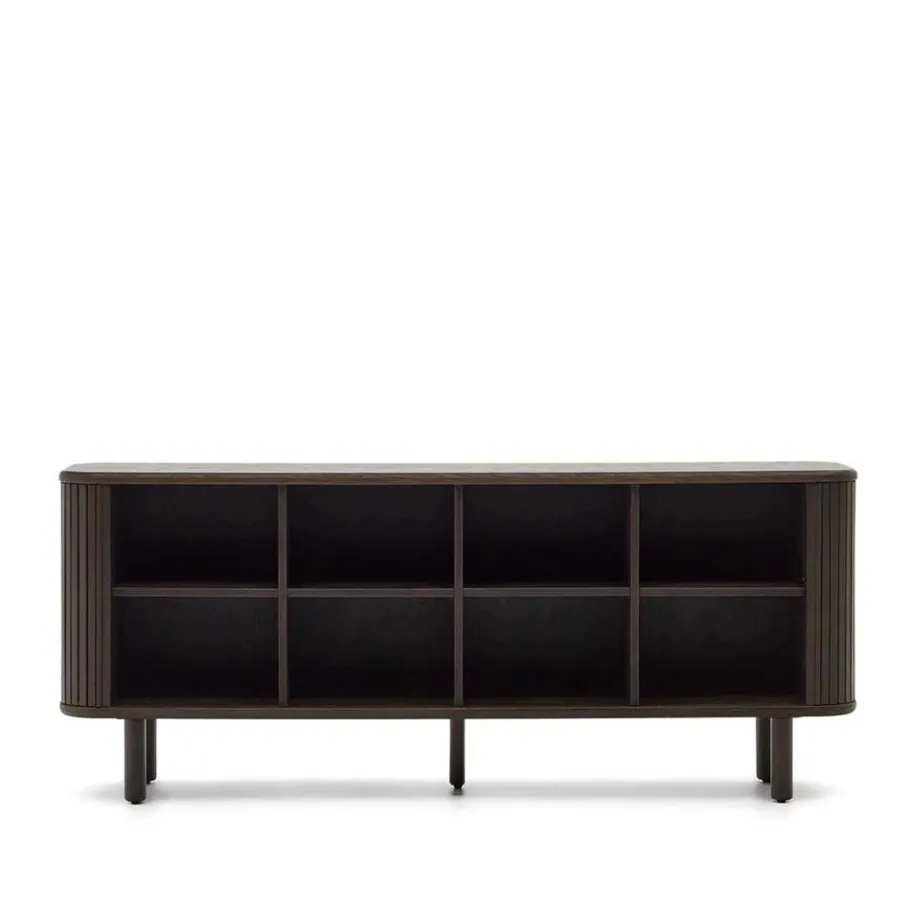 Wohnen 180x75x40 Sideboard in Schwarzbraun Esche - Tadaco