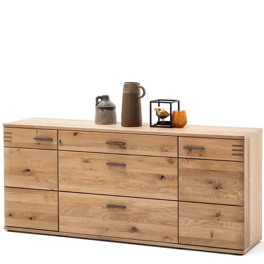 Clearance Wohnen 180x78x44 Sideboard mit Furnier Eiche Bianco - Crupean