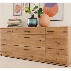 Clearance Wohnen 180x78x44 Sideboard mit Furnier Eiche Bianco - Crupean