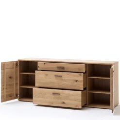 Clearance Wohnen 180x78x44 Sideboard mit Furnier Eiche Bianco - Crupean