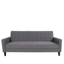 Best Wohnen 204x81x85 3-Sitzer Schlafsofa in Grau - Industry