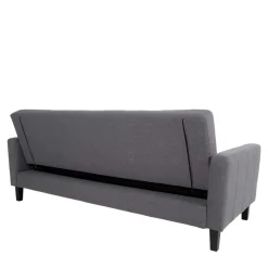 Best Wohnen 204x81x85 3-Sitzer Schlafsofa in Grau - Industry