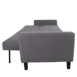 Best Wohnen 204x81x85 3-Sitzer Schlafsofa in Grau - Industry