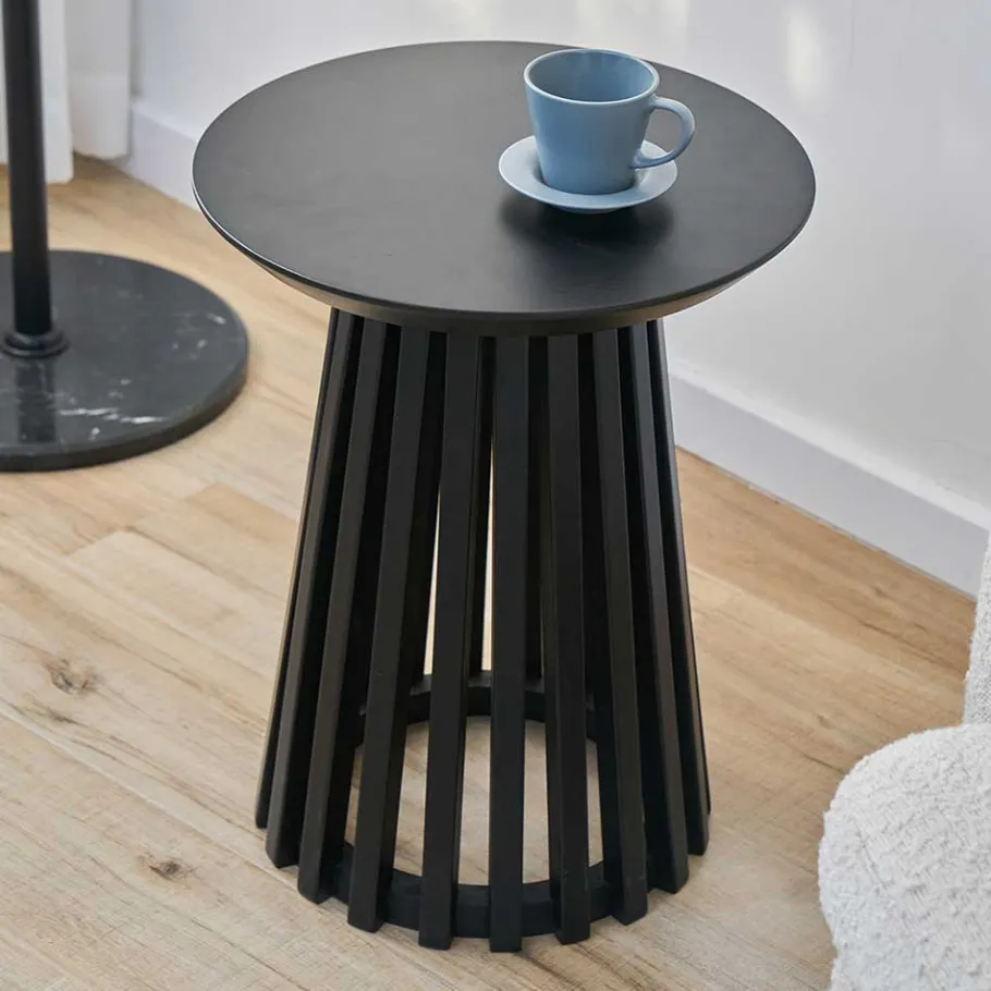 Best Wohnen 40x50x40 Skandi Beistelltisch in Schwarz - Adison