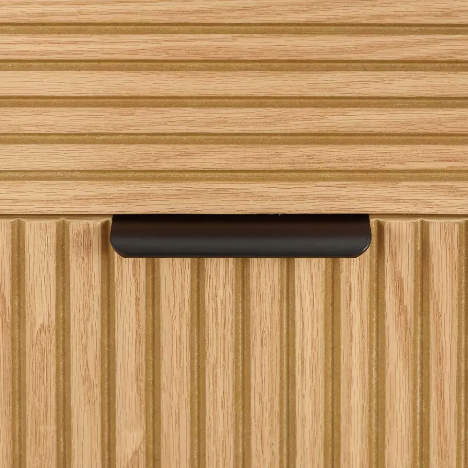 Sale Wohnen 80x113x40 Skandi Hochkommode in Eiche - Piassona