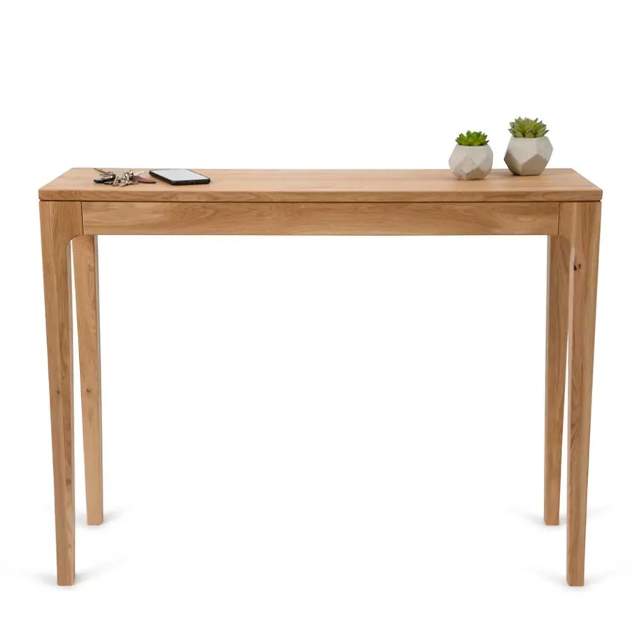 Outlet Wohnen 100x80x30 Skandi Konsoltisch aus Massivholz - Tenerife
