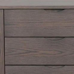 Clearance Wohnen 150x85x40 Skandi Sideboard in Eiche Dunkelbraun - Lomarios