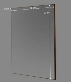 Sale Wohnen 68x86x2 Spiegel in Eiche Nachbildung - Larinca