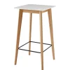 Discount Wohnen 61x110x61 Stehtisch quadratisch mit Fußablage - Soveca