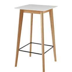 Discount Wohnen 61x110x61 Stehtisch quadratisch mit Fußablage - Soveca