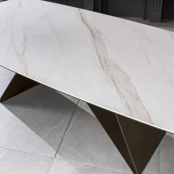 Best Wohnen 220x76x110 Tisch in Marmoroptik Keramikplatte - Vainy