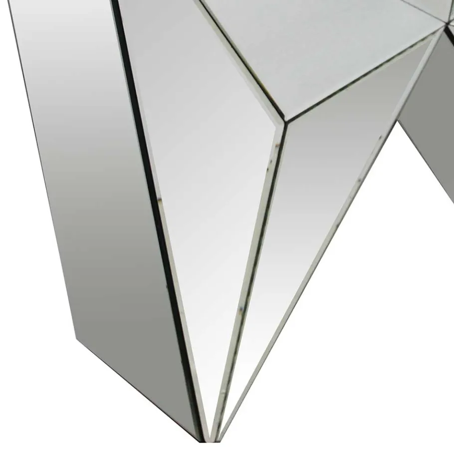 Discount Wohnen 120x81x36 Tischkonsole aus Spiegelglas - Aknita