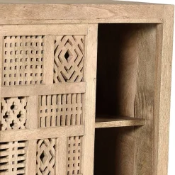 Clearance Wohnen 90x90x40 Türen-Kommode mit Ethno Flair - Valuta