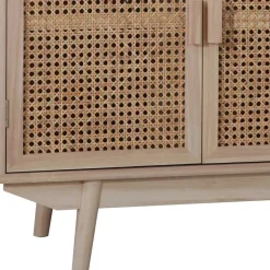 Clearance Wohnen 100x65x36 2-türige Kommode mit drei offenen Fächern - Oncinasa