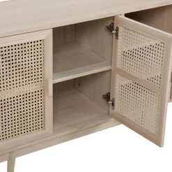 Clearance Wohnen 100x65x36 2-türige Kommode mit drei offenen Fächern - Oncinasa