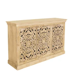 Sale Wohnen 140x90x40 3-türige Kommode mit Schnitzerei - Runiasa