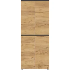 Hot Wohnen 80x197x40 2-türiger Aktenschrank in Wildeiche Optik - Contrage