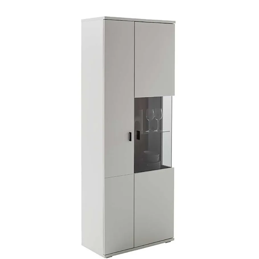 Online Wohnen 75x199x37 2-türiger Wohnzimmerschrank modern - Apulco
