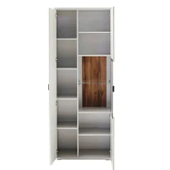 Online Wohnen 75x199x37 2-türiger Wohnzimmerschrank modern - Apulco