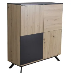 Discount Wohnen 110x125x40 4-türiges Highboard modern - Heraklion