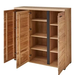 Outlet Wohnen 123x121x42 3-türiges Highboard teilmassiv - Latenda