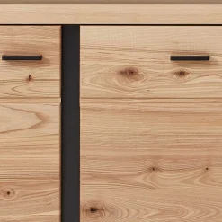 Outlet Wohnen 123x121x42 3-türiges Highboard teilmassiv - Latenda