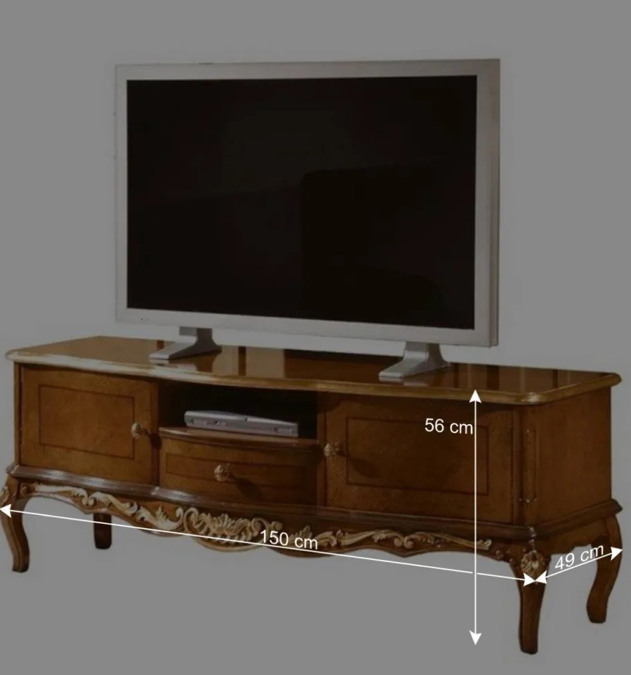 New Wohnen 150x56x49 TV Lowboard im Italienischen Stil - Aciara
