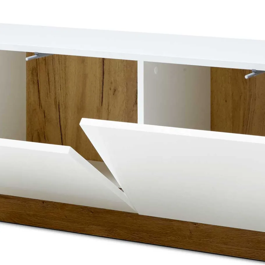 Online Wohnen 188x46x40 TV Lowboard mit 2 Klappen - Myrda
