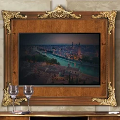 Online Wohnen 150x130x6 TV Wandpaneel im Itaiienischen Stil - Carlenna