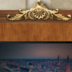 Online Wohnen 150x130x6 TV Wandpaneel im Itaiienischen Stil - Carlenna