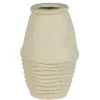 New Wohnen 30x45x30 Vase in Cremeweiß aus Pappmasche - Valamengo