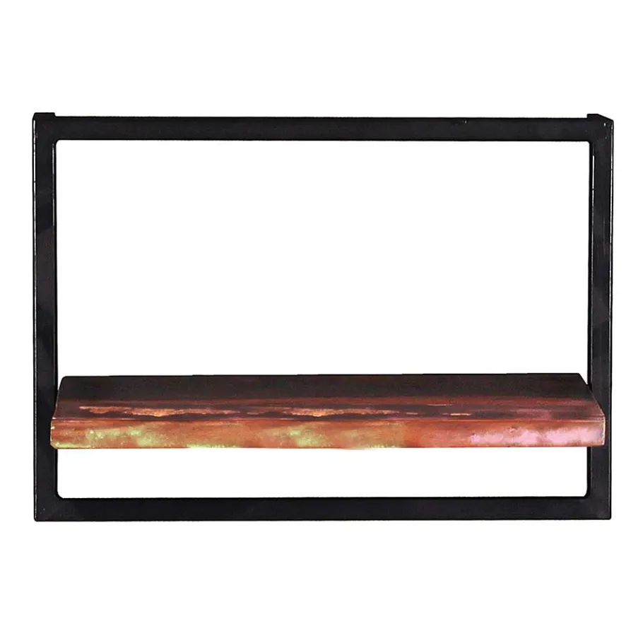 Clearance Wohnen 50x35x25 Wandboard aus Altholz mit Metallrahmen - Jamaica
