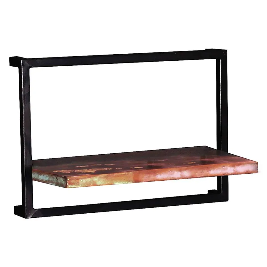 Clearance Wohnen 50x35x25 Wandboard aus Altholz mit Metallrahmen - Jamaica