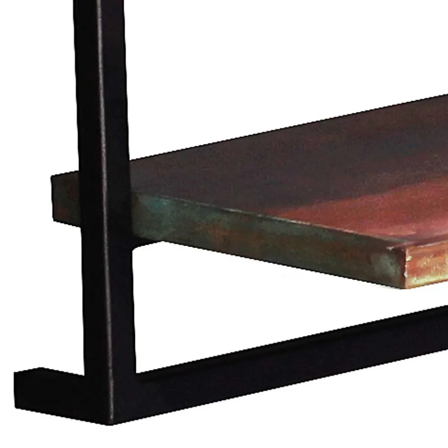 Clearance Wohnen 50x35x25 Wandboard aus Altholz mit Metallrahmen - Jamaica