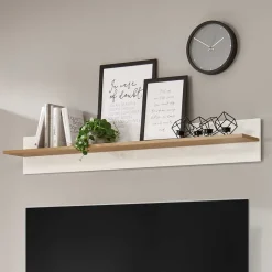 Outlet Wohnen 138x20x20 Wandboard mit Rückwand - Myrda
