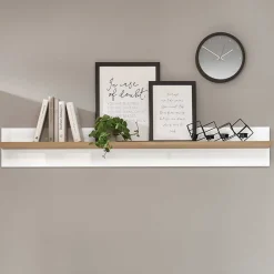 Outlet Wohnen 138x20x20 Wandboard mit Rückwand - Myrda