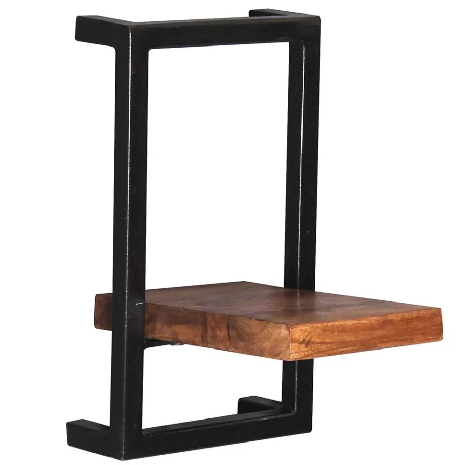 Sale Wohnen 20x35x25 Wandregal aus Massivholz & Metall - Mendoza II
