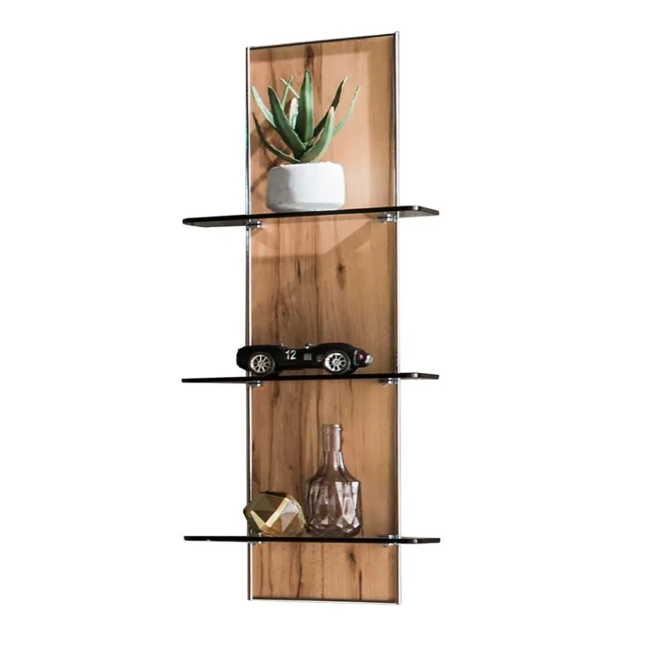 Sale Wohnen 35x90x17 Wandregal mit drei Glasböden - Krofun