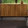 Sale Wohnen 144x87x46 Wildeiche Anrichte mit Metallbeinen - Casarius