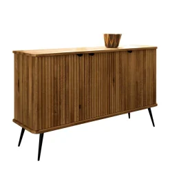 Sale Wohnen 144x87x46 Wildeiche Anrichte mit Metallbeinen - Casarius