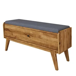 Sale Wohnen 112x52x37 Wildeiche Bank mit Klappe - Hardus